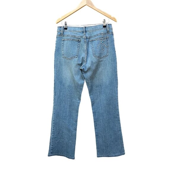 Y2K Southwestern ZENA Bootcut Jeans Celestial Embellished Light Wash Rodeo Wear - Picture 5 of 6